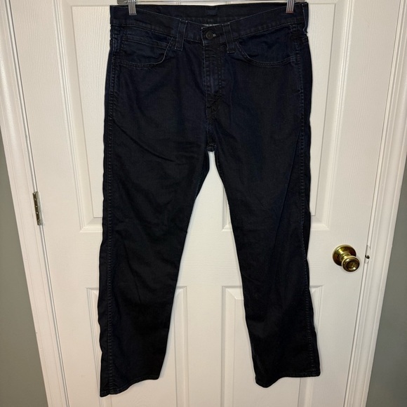 Levi's 569 Dark Blue Loose Straight Fit Jeans Jeans Size 34W 32L GUC - Picture 1 of 7